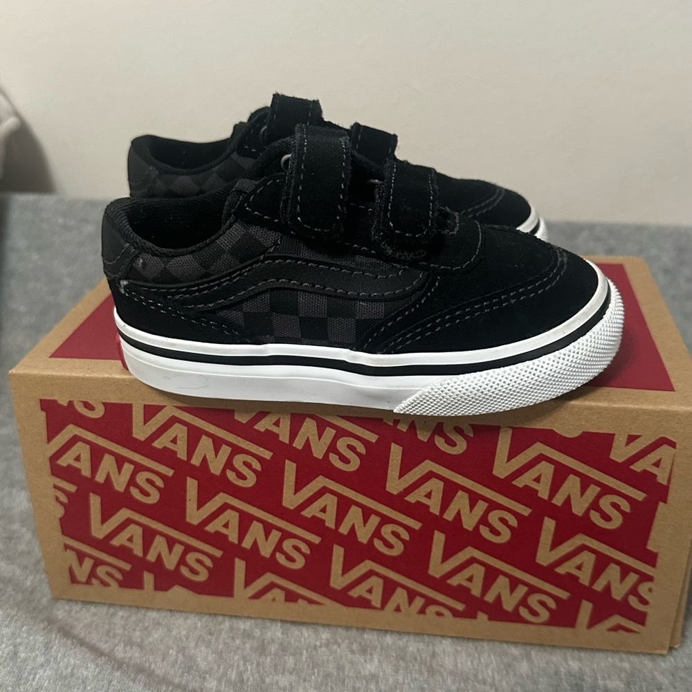 Vans Black Checkerboard Toddler Shoes